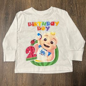 •NEW• Etsy CoComelon “2 Birthday Boy” Shirt